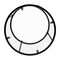 Flash Furniture Round Glass End Table with Matte Black Frame NAN-JN-21750ET-BK-GG - alternate 7